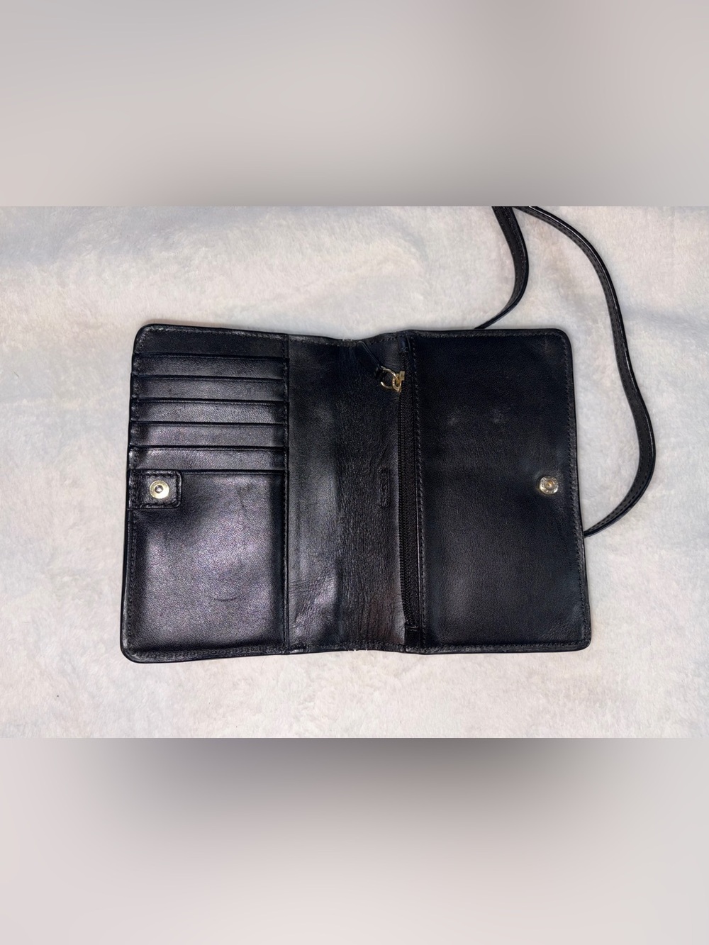 COACH Leather Wallet Crossbody - Picture 7 of 12